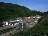 The Village Viewed from the Path Leading to the Harbour  Boscastle  Cornwall  England