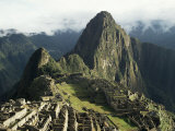 Lost City of the Incas at Dawn  Machu Picchu  Unesco World Heritage Site  Peru  South America