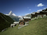 The Matterhorn  4478M  from Findeln  Valais  Swiss Alps  Switzerland