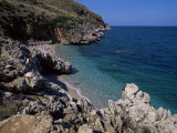 Rocky Coast  Island of Sicily  Italy  Mediterranean