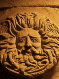Romano-Celtic Gorgon's Head  Roman Baths  Bath  Avon  England  United Kingdom