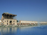 Ali Qapu Palace on Imam Square  Isfahan  Iran  Middle East