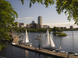 Boating on the Charles River  Boston  Massachusetts  New England  USA