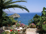 Mazzaro Beach  Taormina  Island of Sicily  Italy  Mediterranean