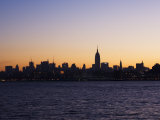 Empire State Building and Mid Town Skyline at Dawn  Manhattan  New York City  USA