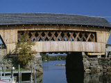 Covered Bridge  Squam Lake  New Hampshire  New England  USA