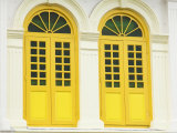 Colourfully Painted Window Shutters in Little India  Singapore  Southeast Asia