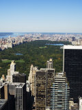 High View of Central Park and Upper Manhattan  New York City  New York  USA