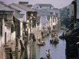 Ancient Canal in the City  Part of the Great Canal  the Longest in China  Soochow (Suzhou)  China