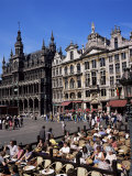 Open Air Cafes  Grand Place  Unesco World Heritage Site  Brussels  Belgium