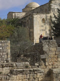 Bethesda Pool with St Anne Church in the Background  Old City  Jerusalem  Israel  Middle East