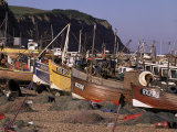 Fishing Boats on the Beach  Hastings  East Sussex  England  United Kingdom
