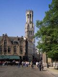 Burg Square and Belfry Tower  Bruges  Belgium