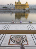 View from Entrance Gate of Holy Pool and Sikh Temple  Golden Temple  Amritsar  Punjab State  India