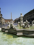 Fountains  Piazza Navona  Rome  Lazio  Italy