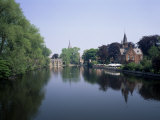 Minnewater  Lake of Love  Bruges  Belgium