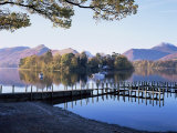 Derwent Water from Keswick  Lake District  Cumbria  England  United Kingdom