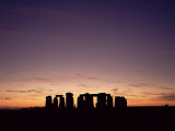 Stonehenge at Sunset  Unesco World Heritage Site  Wiltshire  England  United Kingdom