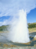 Geyser at Geysir Thermal Area  Near Reykjavik  Iceland  Polar Regions