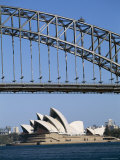 Sydney Opera House and Harbour Bridge  Sydney  New South Wales (NSW)  Australia