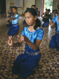 Apsara Dance  Khmer Dance School  Phnom Penh  Cambodia  Indochina  Southeast Asia