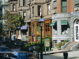Newbury Street  Boston's Premier Shopping Street  Back Bay  Boston  Massachusetts  USA