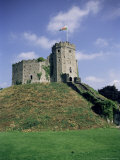 Norman Keep  Cardiff Castle  Cardiff  Glamorgan  Wales  United Kingdom