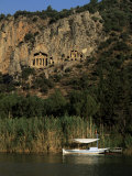 Lycian Rock Tombs  Carian  Dalyan  Mugla Province  Anatolia  Turkey  Eurasia