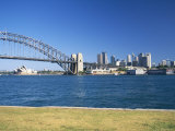 Sydney Harbour Bridge and Opera House  Sydney  New South Wales  Australia