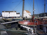 Quayside  Boats and Tidal Mill  Woodbridge  Suffolk  England  United Kingdom