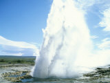 Geyser at Geysir Thermal Area  Near Reykjavik  Iceland  Polar Regions