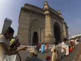 Local Tourists Near the Gateway of India  Colaba  Mumbai (Bombay)  Maharashtra State  India