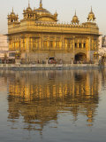 The Sikh Golden Temple Reflected in Pool  Amritsar  Punjab State  India