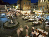 Fish Restaurants on the Pavement  Istanbul  Turkey
