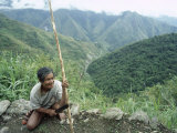 Ifagao Indian Rice Paddy Worker  Banaue  Philippines  Southeast Asia