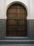Door in the Quartier Des Andalous  Medina  Fes El Bali  Fez  Morocco  North Africa  Africa