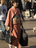 Woman in Kimono  Shibuya  Tokyo  Japan