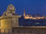 Chain Bridge  Embankment River Buildings  Budapest  Hungary