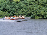 Tourists in Speed Boat Riding on Rio Preguica  Barreirinhas  Brazil