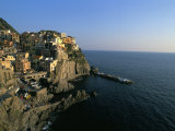 Village of Manarola  Cinque Terre  Unesco World Heritage Site  Liguria  Italy  Mediterranean
