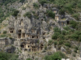 Rock Carved Lycian Tombs  Myra  Anatolia  Turkey  Eurasia