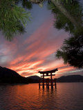 Torii Shrine Gate in the Sea  Miyajima Island  Honshu  Japan