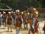 Men in Traditional Samurai Costume  Toshogu Shrine  Tochigi Prefecture  Japan