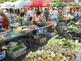Fruit and Vegetable Market  Split  Dalmatia Coast  Croatia