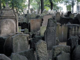 Headstones in the Graveyard of the Jewish Cemetery  Josefov  Prague  Czech Republic