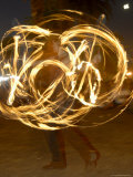 Juggler Twirling Rods During Her Performance  O'Donnell Gardens  Suburb of St Kilda  Victoria
