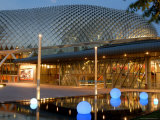 Theatres on Bay Structure at Twilight  Colonial District  Singapore  Southeast Asia
