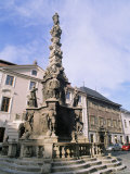 Baroque Plague Column Dating from 1715  Kutna Hora  Czech Republic