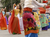 Malay Dancers Wearing Traditional Dress at Celebrations of Kuala Lumpur City Day Commemoration