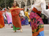 Malay Dancers Wearing Traditional Dress at Celebrations of Kuala Lumpur City Day Commemoration